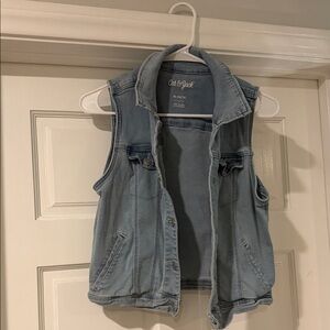 Cat & Jack Light Blue Sleeveless Denim Vest